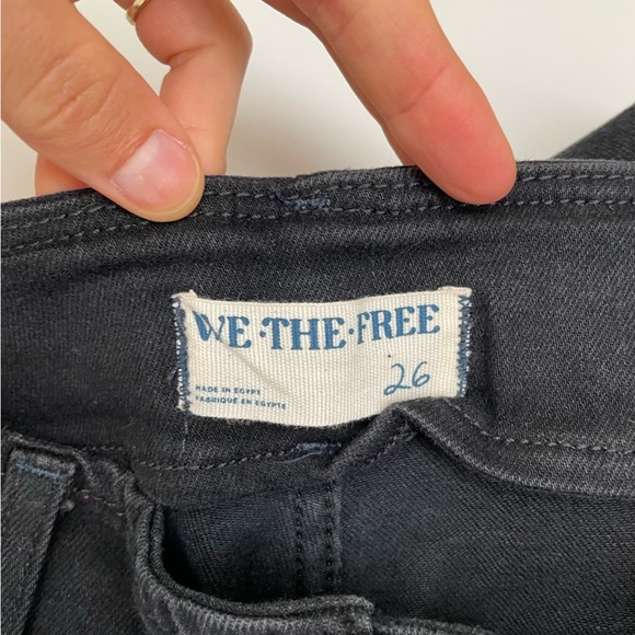 New Free People We the Free Level Up Slit Bootcut flare Jeans western country 26 - Picture 5 of 16